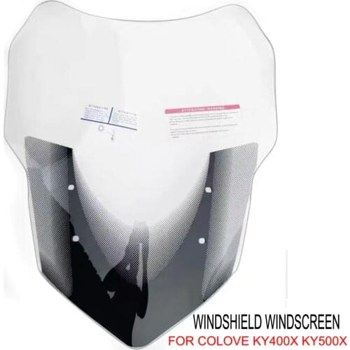 Windshield WindScreen For Colove KY400X KY500X KY 500X KY 400X Motorcycle Wind screen Deflector Windshield