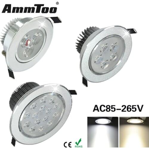9W 15W 21W 27W 36W 45W 110V 220V LED Recessed Ceiling Downlight LED Spot Light Led Ceiling Down Light Lamp For Home illumination
