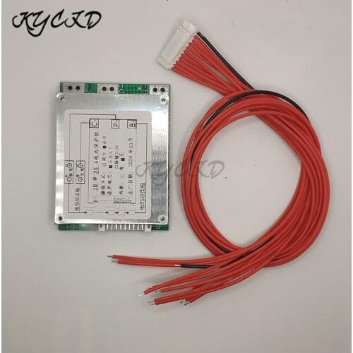 BMS 10S 36V 35A 18650 Li-Ion Battery Protection Board without Balance Function with Wire for E-Bike Electric Scooter Charging
