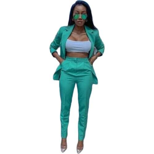 VEIAIWomen Business Pant Suits Female Plus Size Ladies Pantsuit Blazer+Pants for Wedding Party Custom Made Trouser Tuxedos