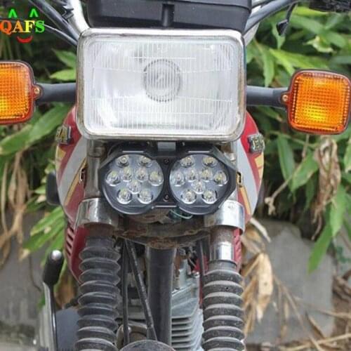 1Pc Super Bright Motorcycle Car Light 18 LED 40W Light Headlight Spotlights Headlamp