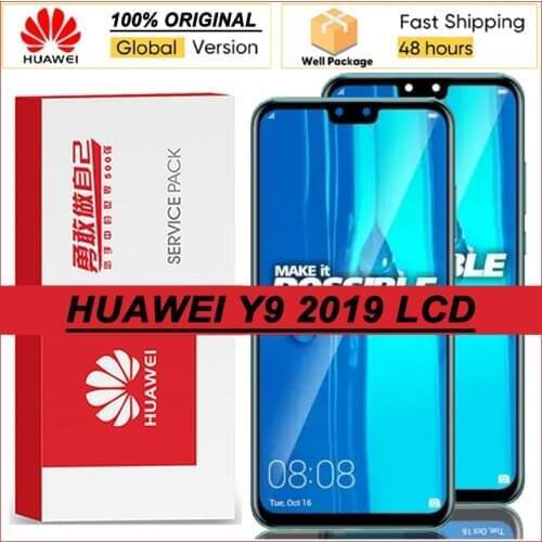 100% Original 6.5'' LCD with Frame for HUAWEI Y9 2019 / Enjoy 9 Plus Display Touch Screen Digitizer Assembly Repair Parts