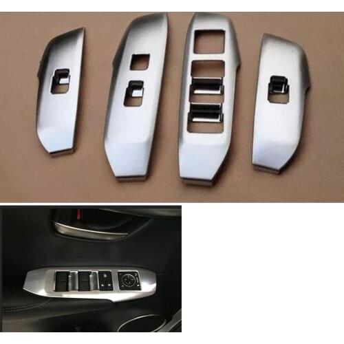 4pcs/set Car Interior ABS Door Window Switch Panel Trim Cover Frame Decoration For Lexus NX LHD NX300h NX200T 2015 2016