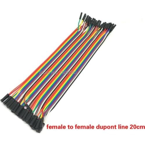 40pcs dupont cable jumper wire dupont line female to female dupont line 20cm 1P 40P free shipping