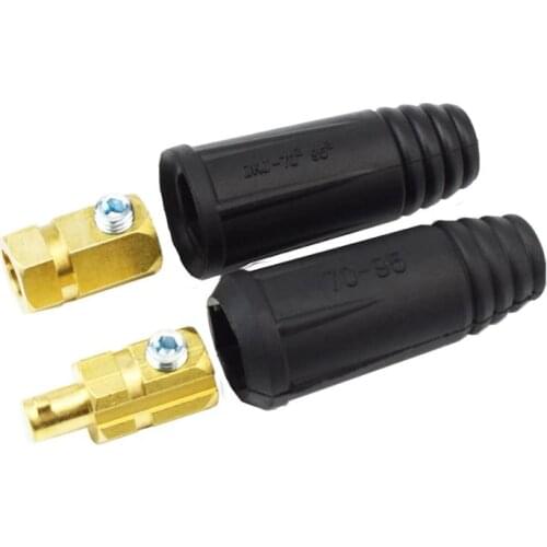 400Amp-500Amp 70-95 Welding Cable Connector Male Plug and Female Socket Quick Fitting Euro Style