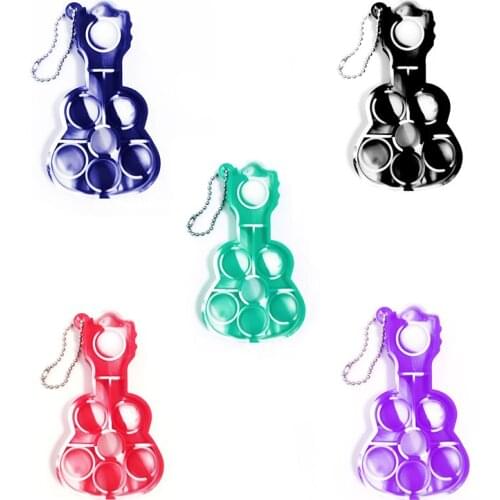 5pcs/lot Finger Bubble Toy Push Bubble Sensory Fidget Toy Practice Board Bubble Keychain Toy Key Pendant Stress Reliever Toys