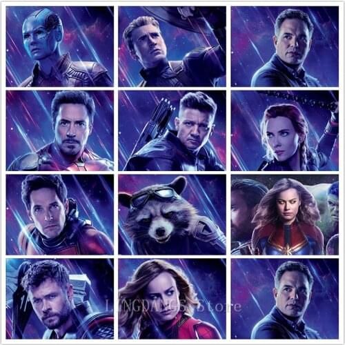 5D DIY Full Drill Diamond Painting Disney Marvel Avengers Captain America Diamond Mosaic Embroidery Cross Stitch Home Decor Gift