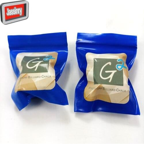 Free shipping 1pc in pack original G2 Billiards chalks Blue/green color Oil Pool snooker cue chalks Billiard accessories