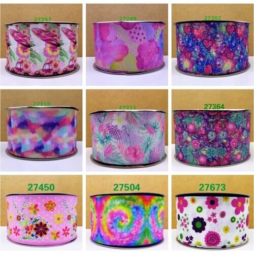 Free shipping 10 yards wedding decoration printed grosgrain ribbon 27297