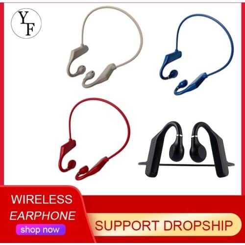 Wireless Earphone Bone Conduction Headsets Waterproof Comfortable Wear Ear Hook LightWeight Sports Headphones For Smart Phones
