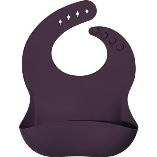 Baby Pocket Bib BPA Free Silicone Newborn Feeding Product Adjustable Waterproof Toddler Drooling Scarf Wide Food Crumb Catcher
