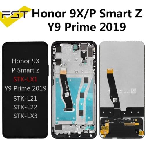 6.59" For Huawei Honor 9X/P Smart Z STK-LX1/ Y9 Prime 2019 LCD Display+Touch Screen Digitizer Assembly Spart Parts+Tools