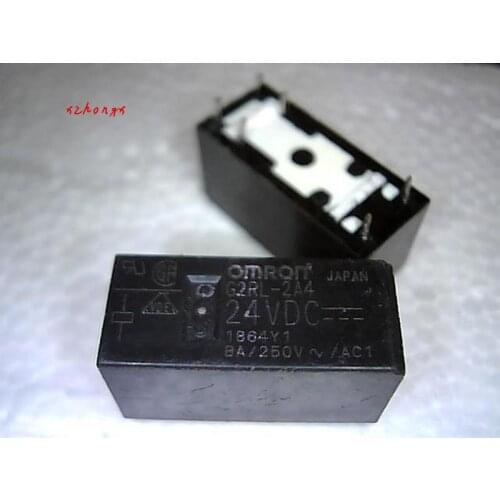 G2RL-2A4 24VDC 6 foot relay 8A/250V