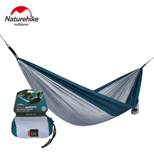 Naturehike Camping Sleeping Hammocks Nylon Parachute Lightweight Hammocks With 2 X Hanging Straps For Backpa Travel Beach Yard