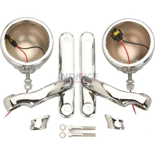 Chrome Passing light mounting bracket FLHX Passing light housing FLHXS FLHXXX fog light mouting bracket chromed 06