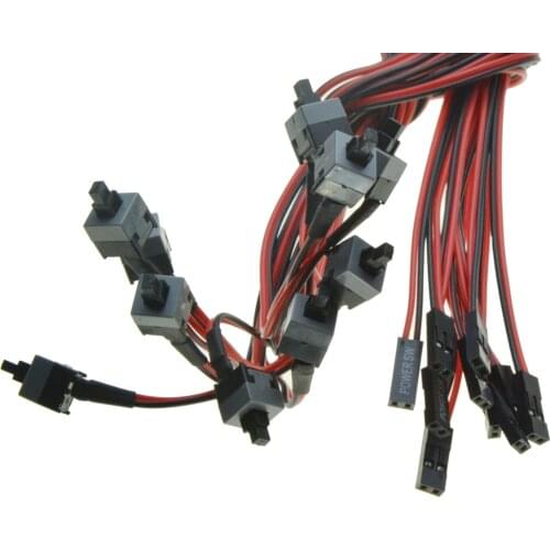 Power supply cable with ON / OFF button switch for Desktop replacement on off switch reset computer