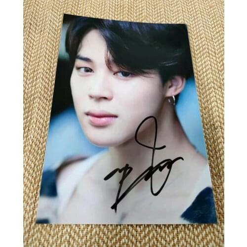 MAP OF THE SOUL V SUGA JIN JIMIN Jung Kook RM J-HOPE Autographed Photo 5*7 K-POP GIFTS COLLECTION 082021Z