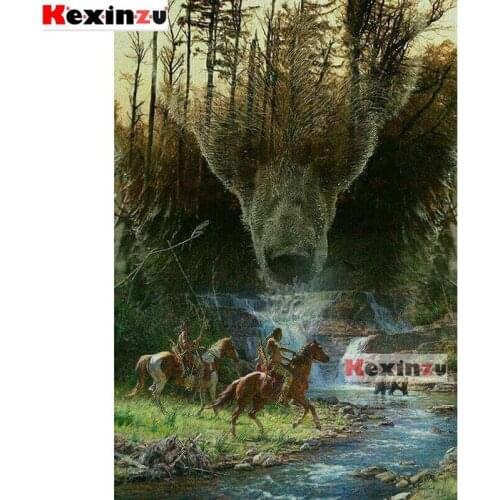 KEXINZU Full Square Round Drill-hunting -5d DIY Diamond Painting Embroidery Cross Stitch 5D Home Decor Gift K64224