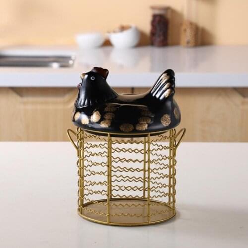Storage Basket Sturdy Skid-resistant Hollow Nordic Egg Storage Holder for Table Organization Home Storage