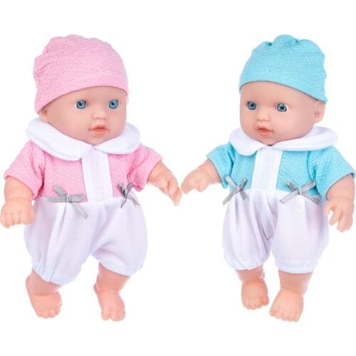 Hot 8Inch Full Body SIlicone Reborn Babies 20cm Doll Bath Toy Lifelike Newborn Baby Doll