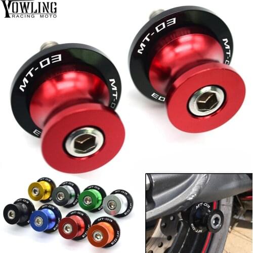 Motorcycle accessories For yamaha MT 03 01 MT03 MT-01 MT-03 MT-09 MT01 MT09 Swingarm Spool Sliders 6mm swing arm Spools Sliders