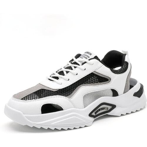 New Men Sandals Beach Shoes Summer Outdoor Non-slip Breathable Mesh Beach Sandals Casual Shoes Mens Fashion Shoes Plus Size