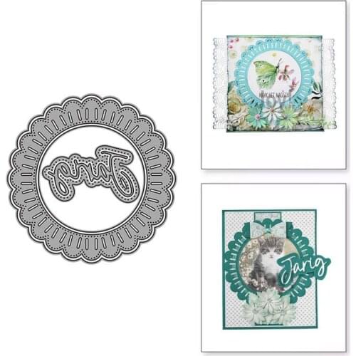 New Metal Cutting Dies for Scrapbooking Handmade Tools Mold Cut Stencil DIY Card Make Mould Model Craft Decoration Round Lace