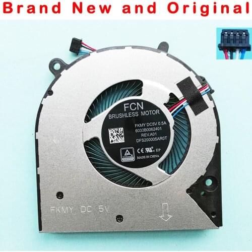New original cpu cooling fan cooler for hp 14-dk0001 14-dk radiator