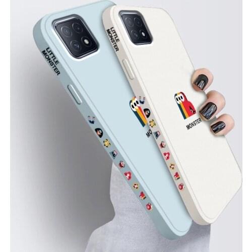 For OPPO A72 5G Cases Original Fashion Liquid Silicone Shockproof Soft Shell Cover for OPPO A72 Cartoon Phone Case