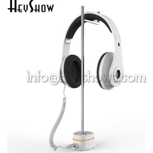 Headset Security Stand Headphone Anti Theft Holder Earphone Burglar Alarm Earpiece Display Bracket With Bluetooth Remote