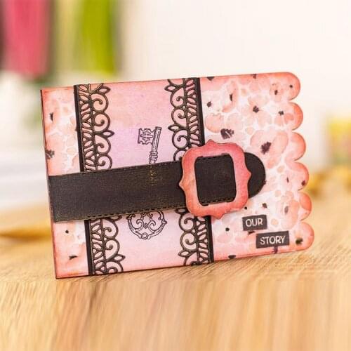 Album Template Crown Pattern Heart Shaped Circle Key Cutting Dies For DIY Scrapbooking Paper Cards Making Crafts Dies