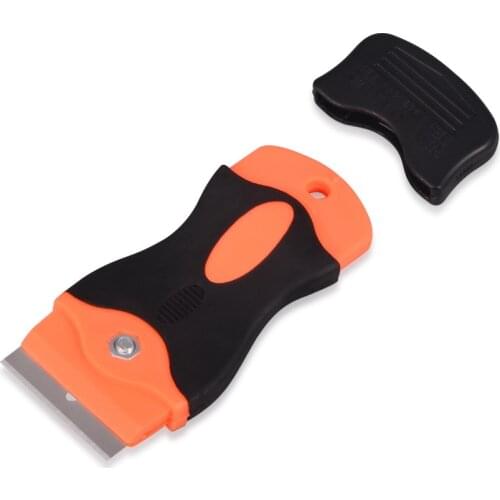EHDIS Razor Scraper With 1.5Inch Metal Blade Automotive Vinyl Film Car Wrap Sticker Old Glue Remover Scraper Car Styling Knife