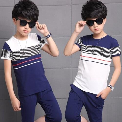 Teen Boys Clothing Sets Summer Boys Clothes Casual Outfit Kids Tracksuit For Boys Sport Suit Children Clothing 4 6 8 10 12 Years