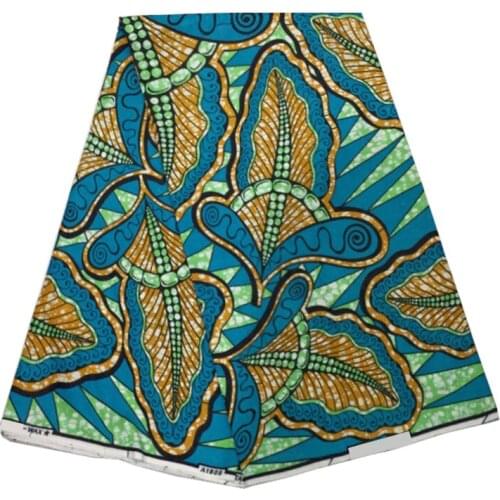 High Quality African Dress Material Fabric For Sewing Veritable Ankara Print Fabrics By The Yard 100%Breathable Real Cotton SP98