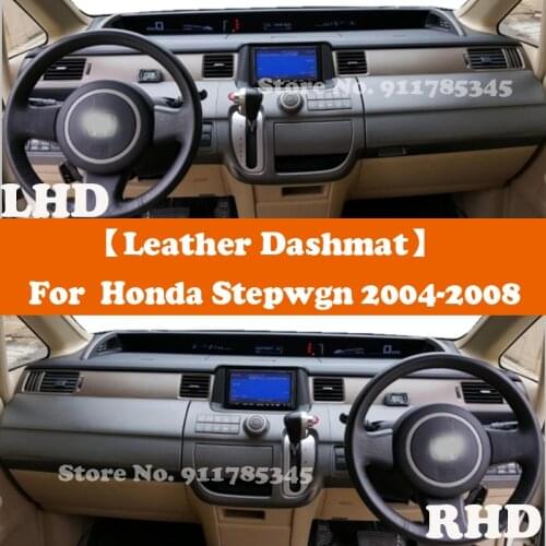Suede Leather Dashmat Accessories Car-Styling Dashboard Covers Pad Sunshade For Honda Stepwgn RG1 RG2 RG3 WAGON DBA-RG 2004-2008