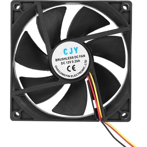 1pc 12V 3-Pin 9cm 90 x 25mm 90mm CPU Heat Sinks Cooler Fan DC Cooling Fan 65 CFM Cpu Processor Fans Heat Sink