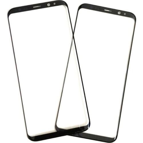 10pcs Front Outer Screen Glass with OCA for Samsung S7 edge S8 S9 + Note 8 9 Touch Screen Outer Cracked Glass Replacement