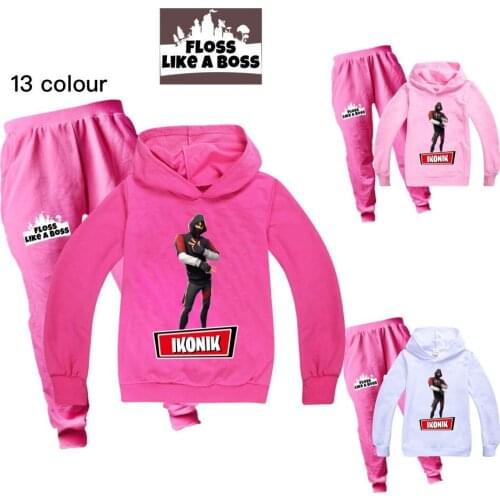 Fortnites Kids clothes boys girls cotton autumn and spring sweatshirts hoodies tops + pants pullovers 2pcs sportswear