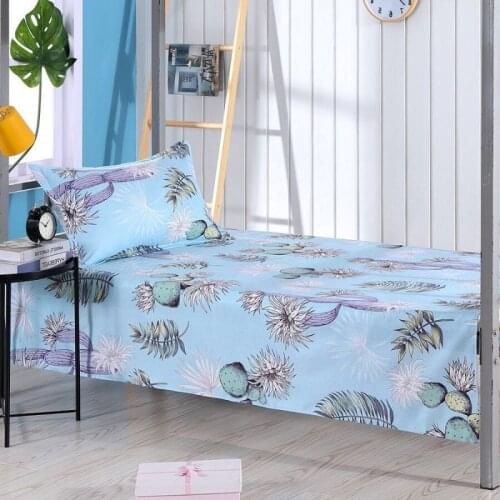 2020 Bed Sheet +Pillow Case For 1.2m/1.35m/1.5m Bed Bunk Children Bed Single Bed Home Textile /Dorm Room Bedding Coverlet