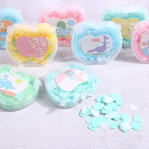 50PCS/box Disposable Soap Paper Hand-washing Foam Soap Tablets Outdoor Environmental Protection Travel Portable Handmade Soap