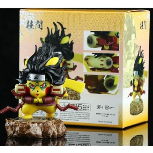 Anime pocket Pikachu as Senju Hashirama Action Figure Model Decoration Toys