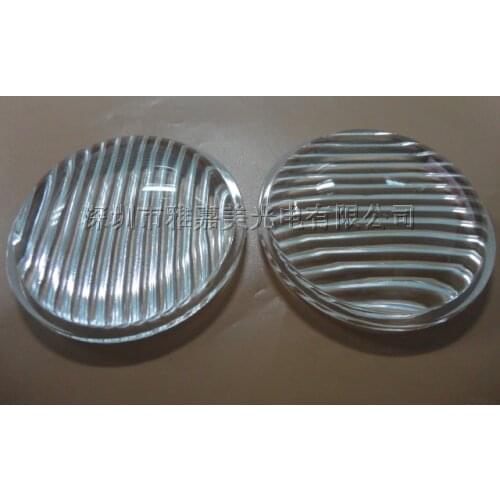 Car lights optical glass lens 69.3MM Streak glass led lens,10W-100W high power LED convex lens