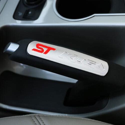 Color My Life ABS Car Handbrake Cover Hand Brake Trim Sticker Case For Ford Kuga Escape 2012 2013 2014 2015 2016 Accessories