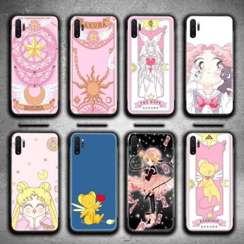 Cardcaptor Sakura Magic wand Moon Phone Case For Samsung Galaxy Note20 ultra 7 8 9 10 Plus lite M51 M21 M31S J8 2018 Prime