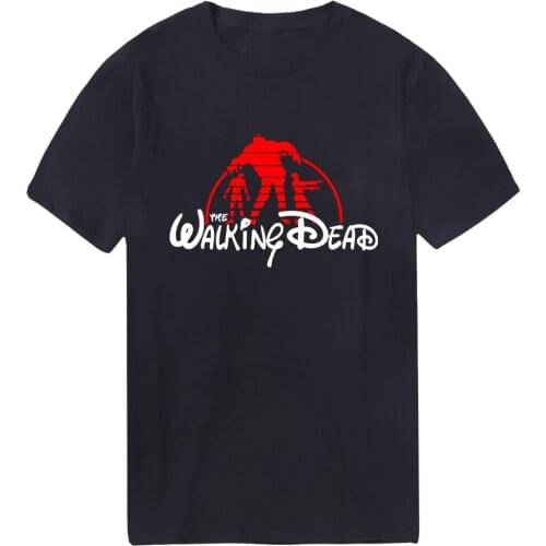 The Walking Dead Streetwear T-shirts Men O-Neck Print 2020 Tshirts Punk Style Vintage Tees Male Bodybuilding Tops Camiseta Homme