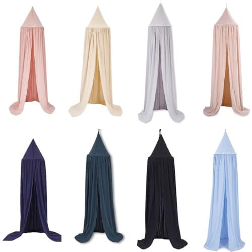 Cotton Baby Canopy Mosquito Children Room Decoration Crib Netting Baby Tent Cotton Hung Dome Baby Mosquito Net Photography Props