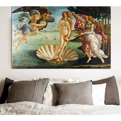 The Birth Of Venus Famous Painting of Botticelli Classical Art Oil Painting Prints Canvas Home Wall Decor