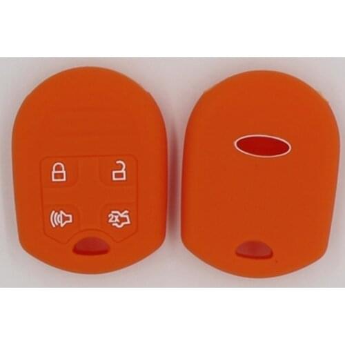 2PC Hot silicone car key cover case shell fob Fit For Ford Focus Mondeo Festiva Fusion Suit Fiesta KA 3 button remote key shell