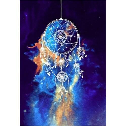 Dream Catcher Religion DIY Cross Stitch Embroidery 11CT Kits Craft Needlework Set Printed Canvas Cotton Thread Home Sell