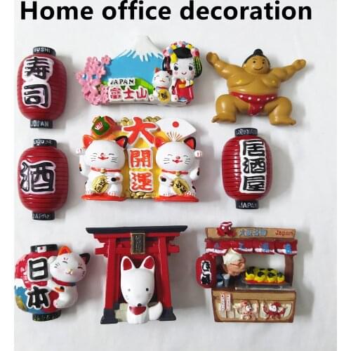 Japanese-style Refrigerator Magnet Stickers, Exquisite Japanese Cartoon Pattern Home Decorations, Exquisite Handicraft Gifts